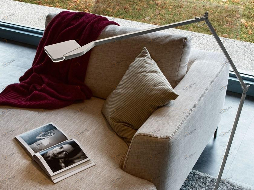 PANZERI Торшер LED с прямым светом и регулируемой высотой из алюминия в современном стиле Jackie iot sun-id-1425651