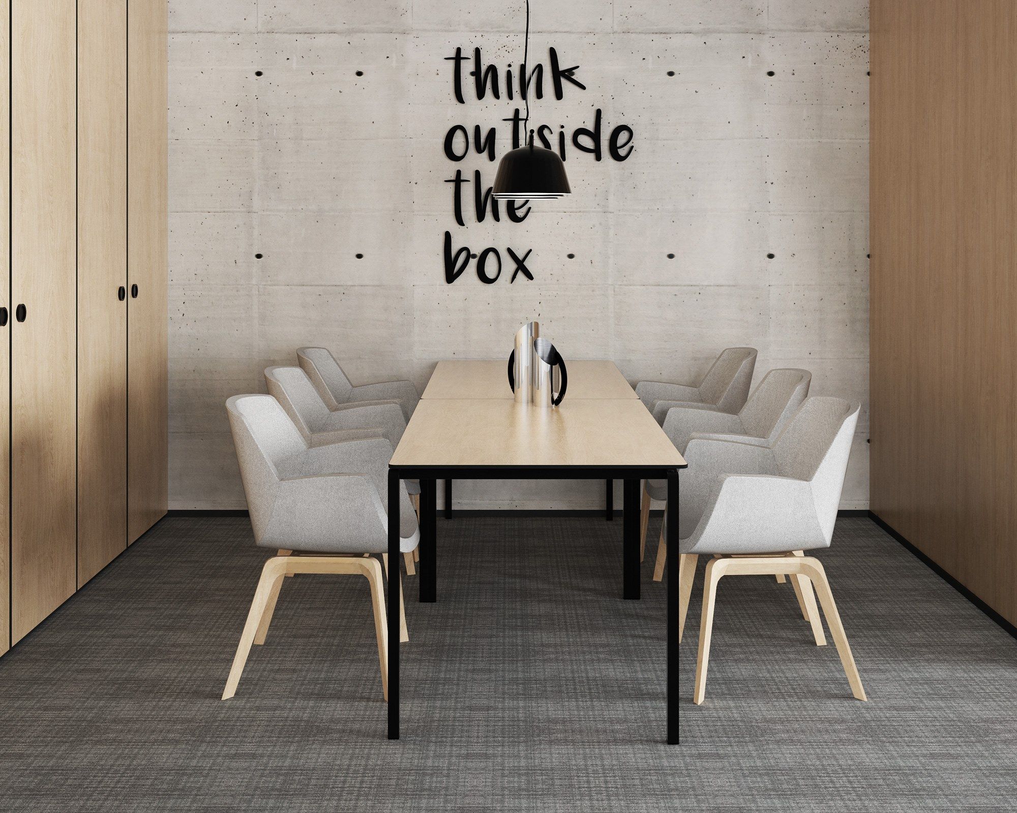 Штабелируемый металлический обеденный стол SCHNEEWEISS interior MANDELBROT ARCH-00012617