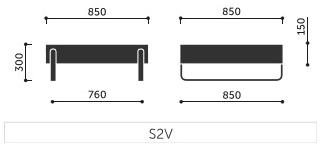 profim Квадратный журнальный столик из hpl Myturn sofa sun-id-1466583 - Вид №3