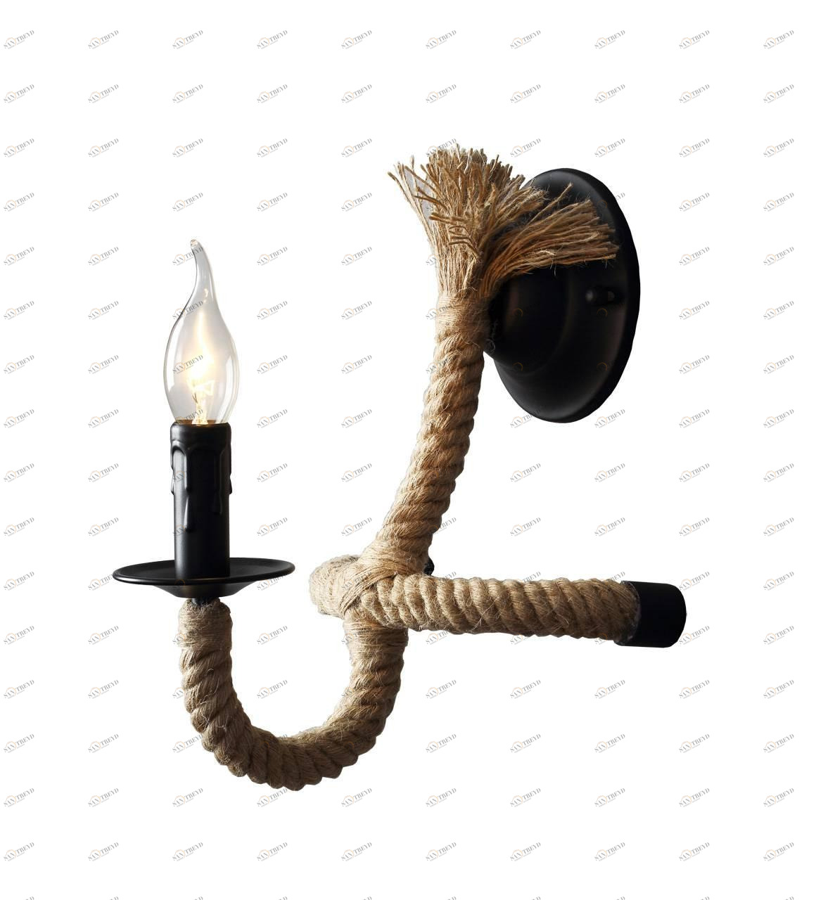 Бра Divinare Diana 8111/01 AP-1 DIVINARE МОРСКАЯ, ПОД СТАРИНУ, СВЕЧА 078424 Бежевый;черный 