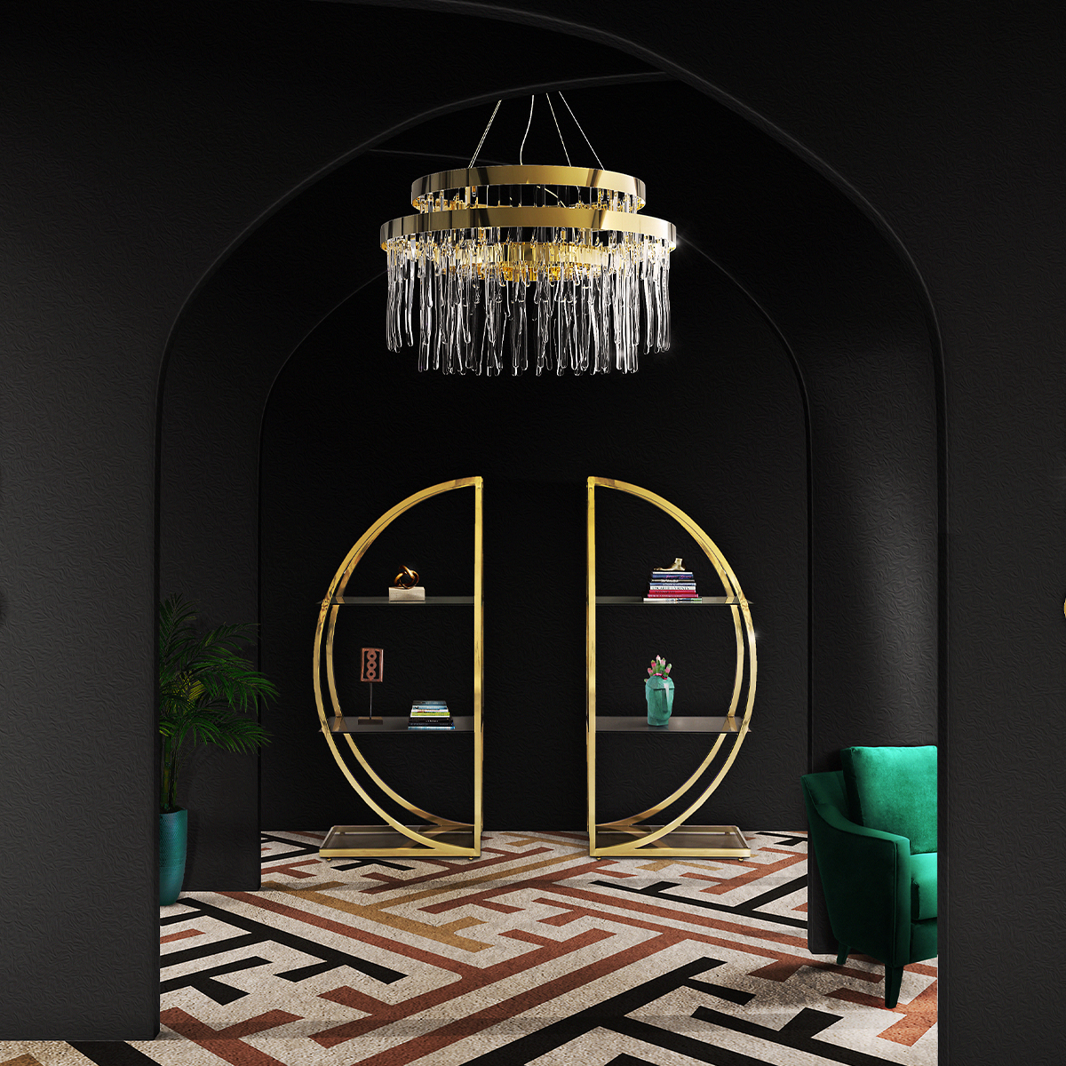 Книжные шкафы Decadence Bookcase Covethouse KOKET  - Вид №1