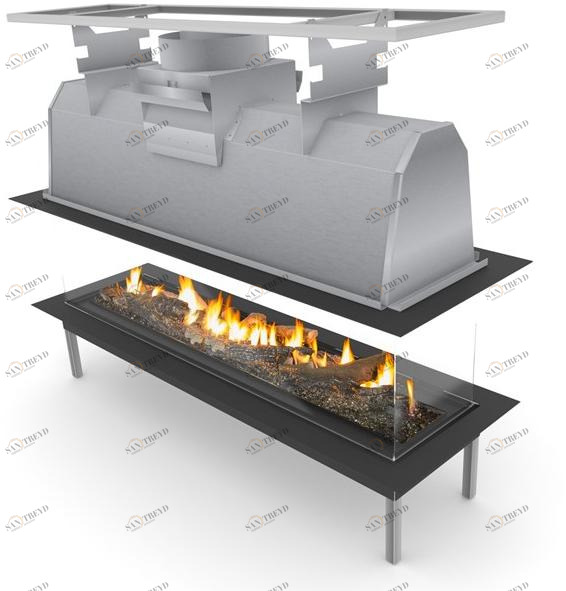 Planika Центральный газовый камин Sinatra 2400 sun-id-1445743