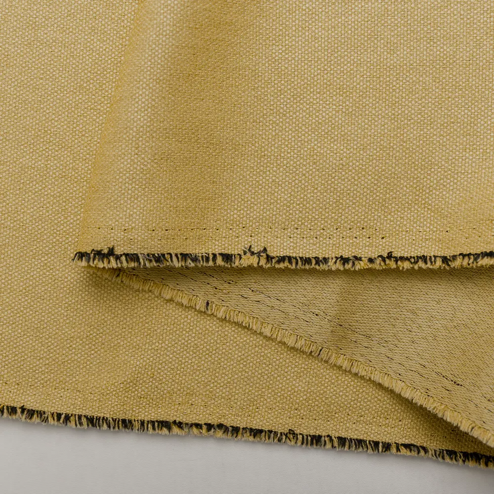 Ткань Tex republic Soleil блэкаут-лен 300 см цвет горчичный п/м 83603253 STLM-2012842  - Вид №1