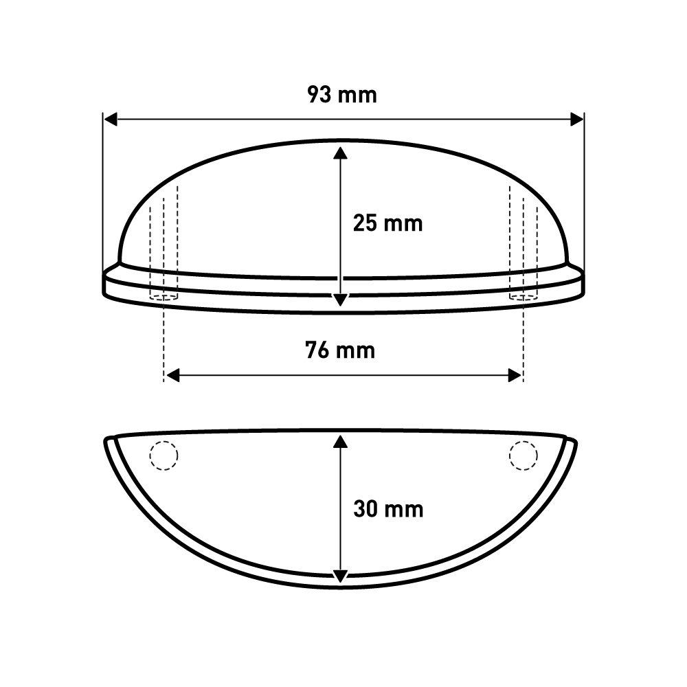 Мебельная ручка  Ракушка, 25x30x93 мм, золото LJPS0155 Public Steel Россия  - Вид №5