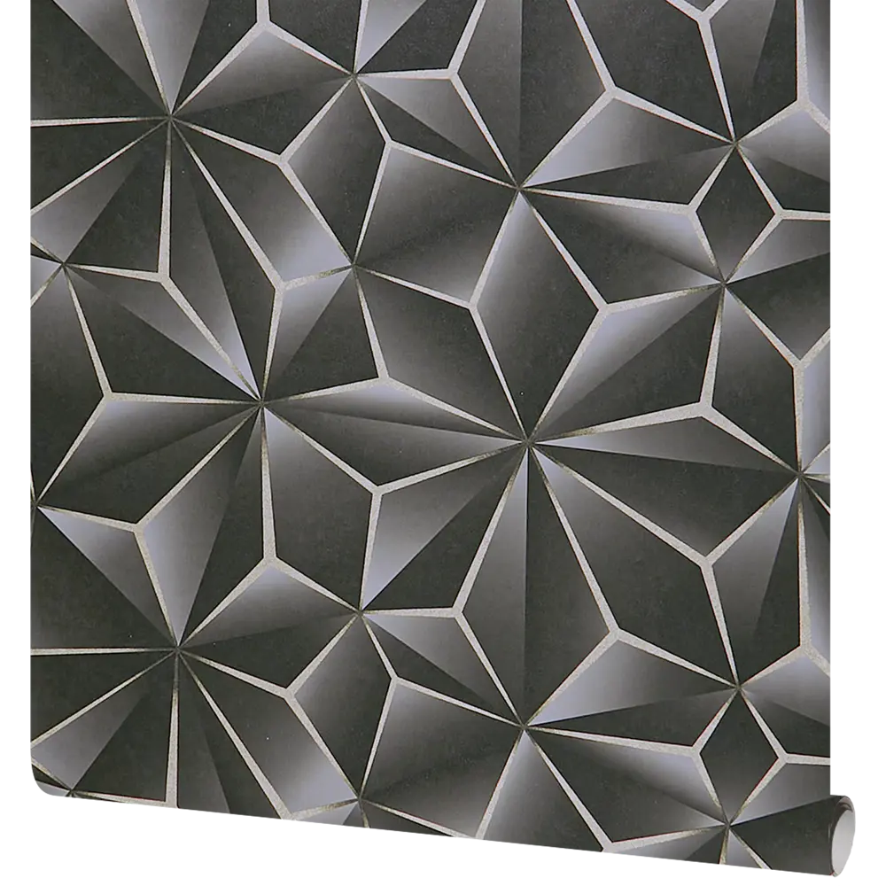 Обои флизелиновые Ateliero Kaleidos черные 1.06 м AT88187-09 Kaleidoscope STLM-2148757