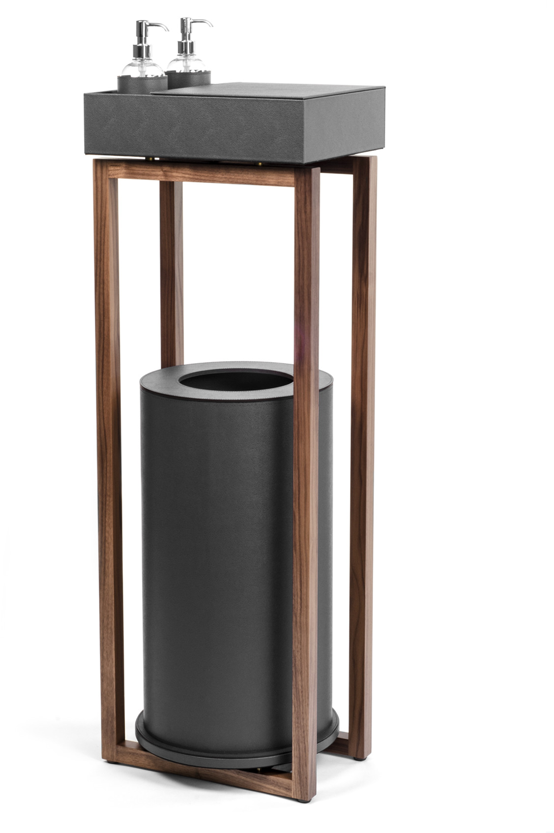 Igea Подставка для дезинфекции с коробкой - 40X29XH115 см / регенерированная зернистая кожа_темно-синий