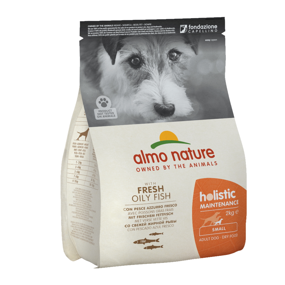 ПР0059736 Корм для собак Holistic-XS-S-Maintenance для малых пород, рыба сух. 2кг Almo Nature 