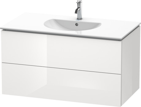 LC626303838 Тумбочка подвесная L-Cube #LC6263 1020 x 534 мм Доломитово-серый глянцевый лак Duravit - Вид №2