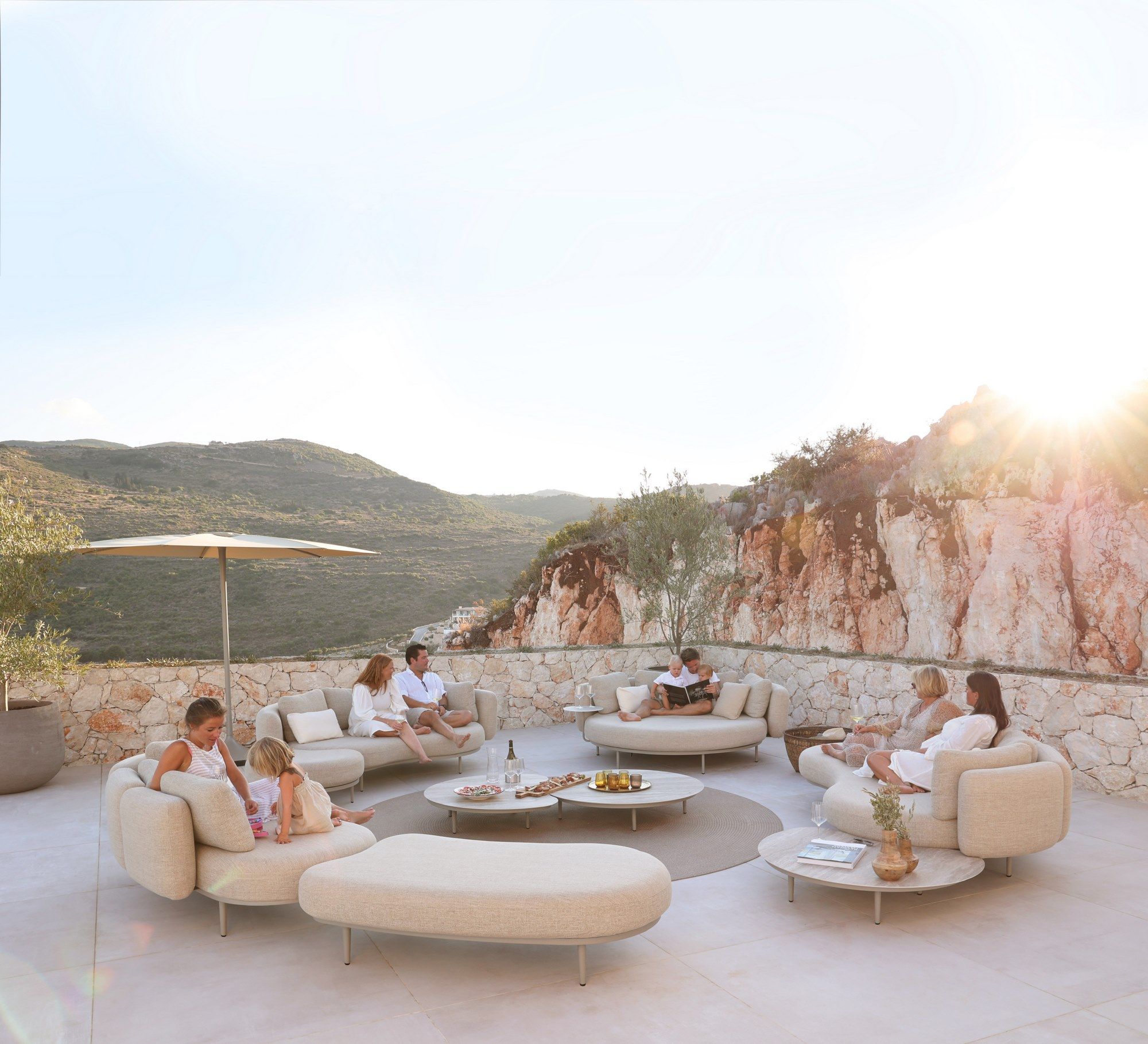 2-местный тканевый садовый диван Royal Botania Organix Lounge ARCH-00055240 - Вид №8