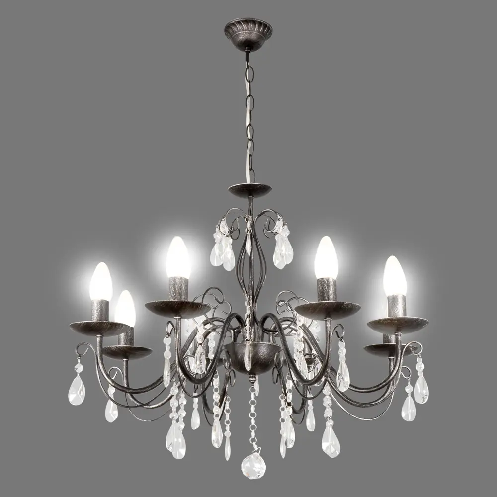 Люстра De Markt Аврора с хрустальными подвесками для гостиной и столовой 82312578 STLM-0024422 - Вид №1