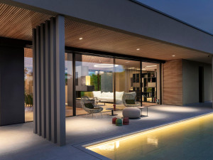 Алюминиевое раздвижное окно