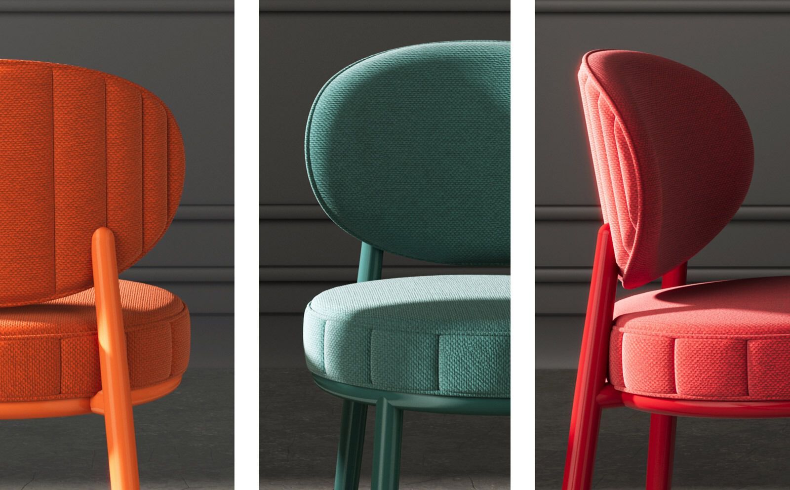 Мягкий стул из ткани JOB’S Daisy ARCH-00137124 - Вид №9