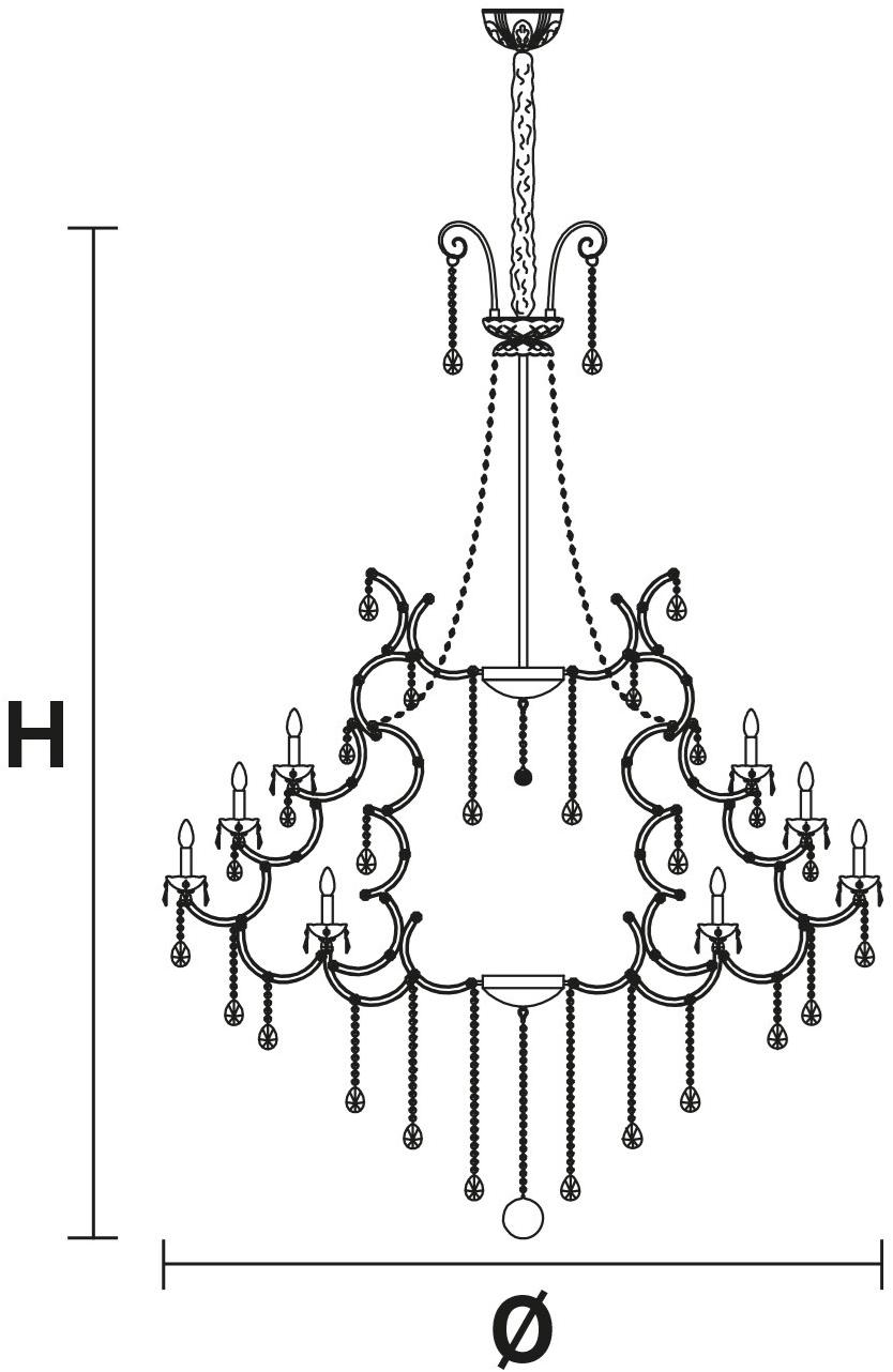 Masiero Крашеная металлическая люстра с кристаллами Maria teresa sun-id-1358751 - Вид №5