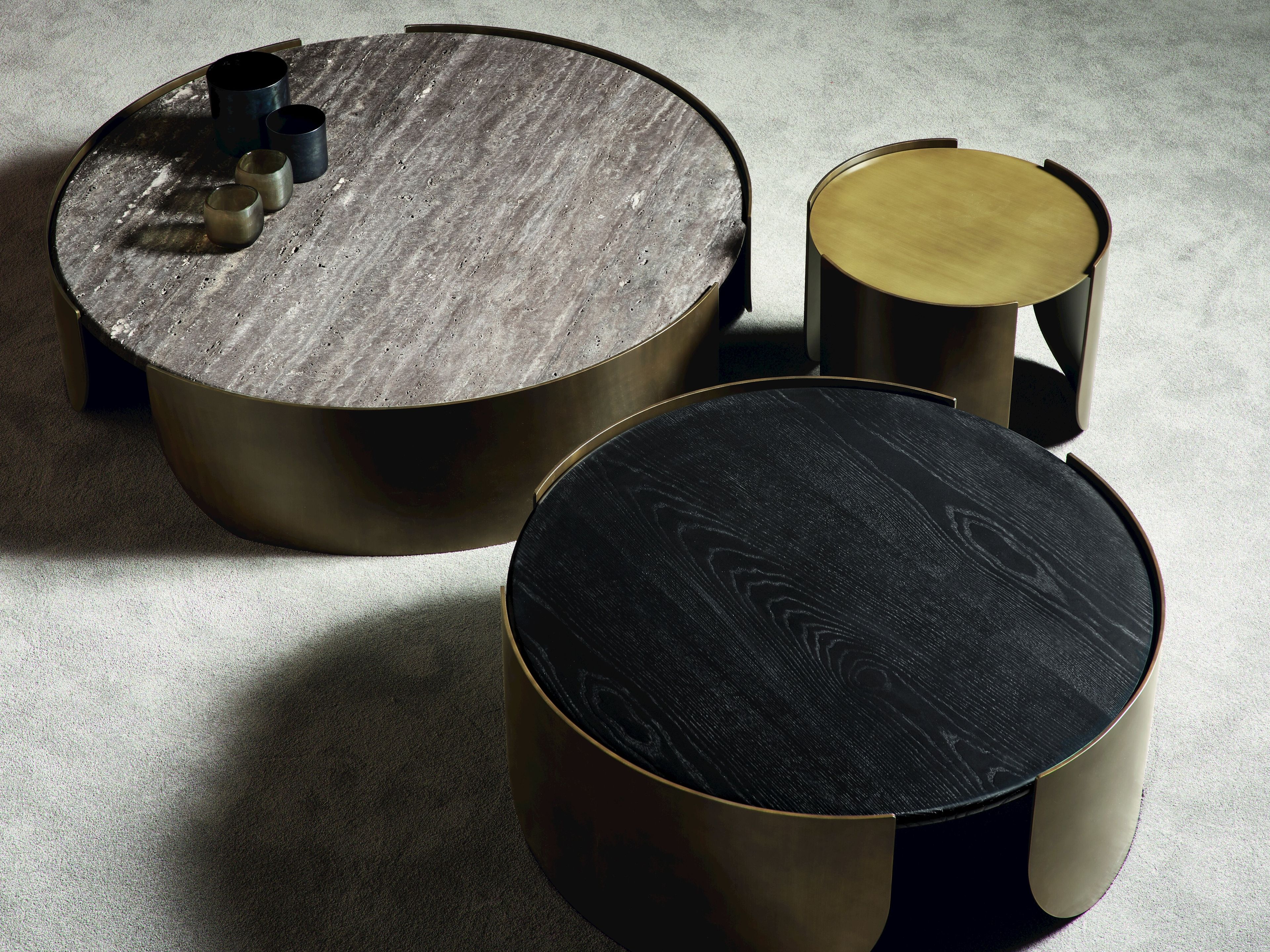 Круглый металлический журнальный столик Cantori Atenae ARCH-00063333 - Вид №3