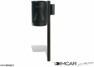 DIMCAR Подземный металлический мусорный ящик для уличного использования с пепельницей City 314