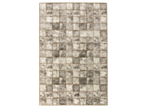 Прямоугольный ковер ручной работы с геометрическим рисунком