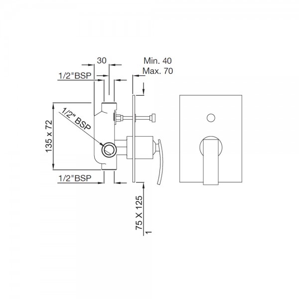 SIG-WHM-41065 Смеситель настенный Artize Signac Матовый белый  - Вид №1