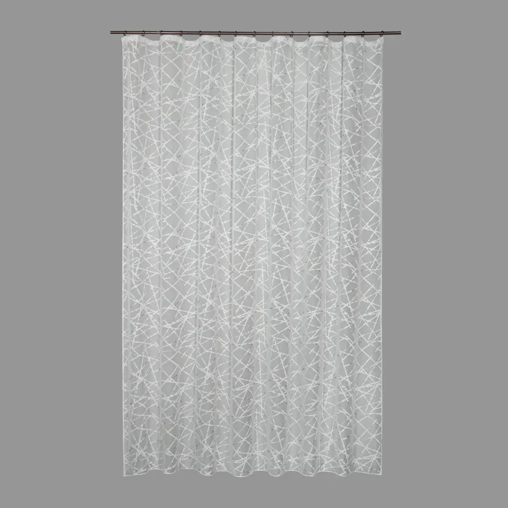 Тюль на ленте «Капель» 250x280 см цвет белый GARDEN STLM-2116648 - Вид №1