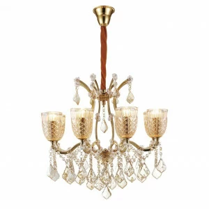 Подвесная люстра Favourite Coronation 1942-8P FAVOURITE ДИЗАЙНЕРСКИЕ, CORONATION 109229 Золотой
