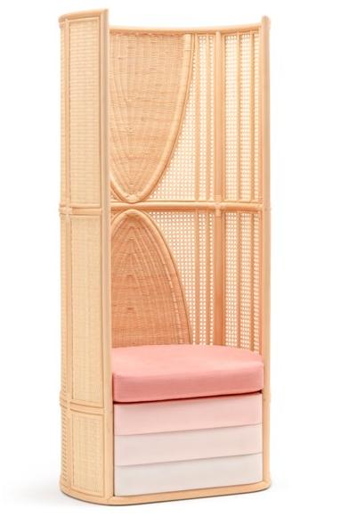 Bottega Intreccio Кресло плетеное с высокой спинкой  P001  - Вид №1