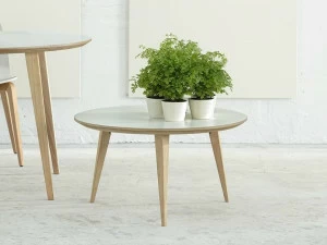 ONDARRETA Круглый деревянный журнальный столик Bob