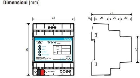 EKINEX Шлюз Modbus RS485 Master - KNX sun-id-1440570 - Вид №1
