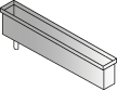 DOMUSOMNIA Встраиваемый кухонный канал EasyRack Kitchen STEP 1350, Цвет Серый