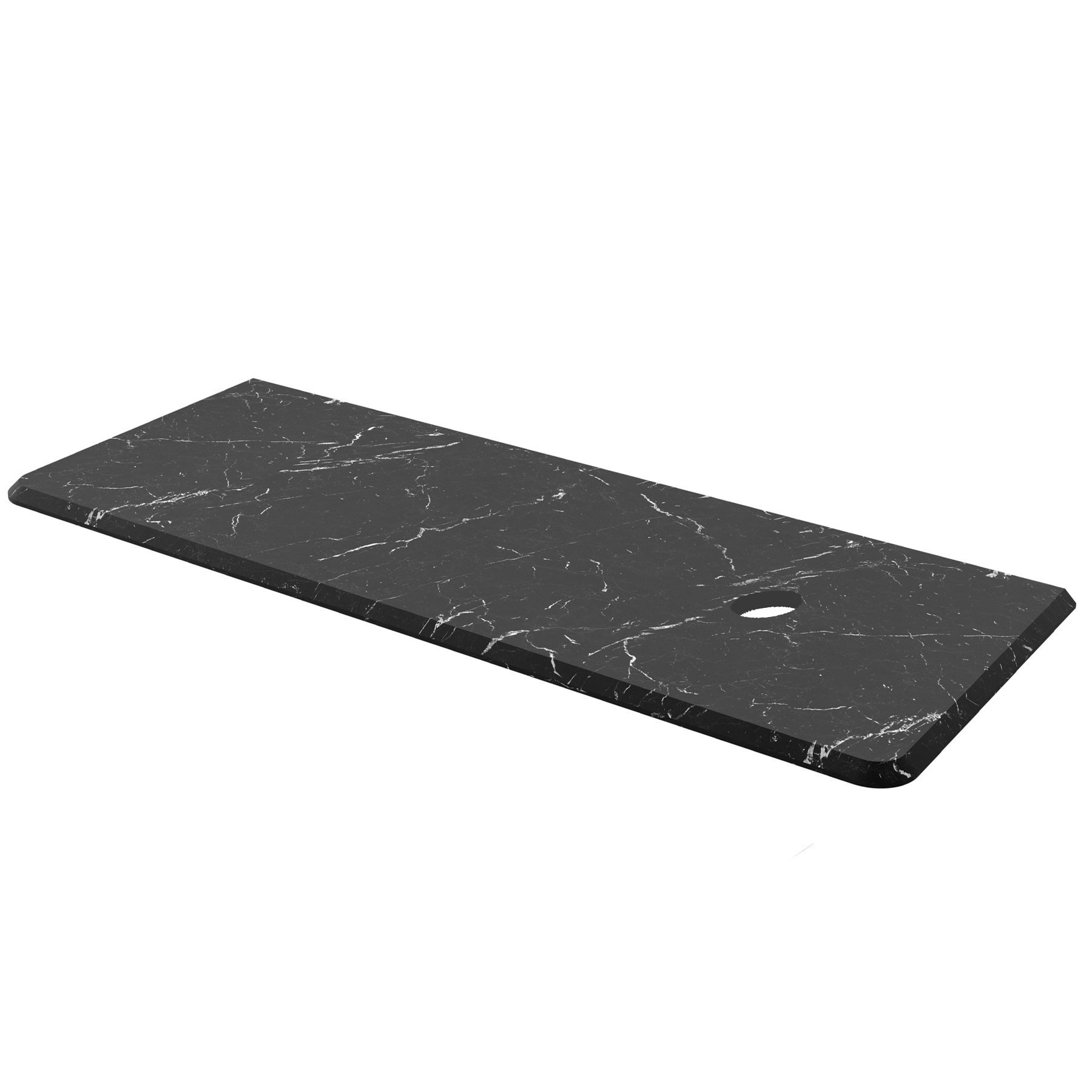 85169 SALGAR Столешница UNIIQ 900 левая MARQUINA BLACK для верхней раковины 910 x 22 x 460 мм 