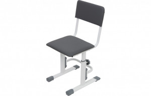vpk-0001557.55 Стул для школьника регулируемый Polini kids City / Polini kids Smart L, белый-серый ВПК (Тополь)