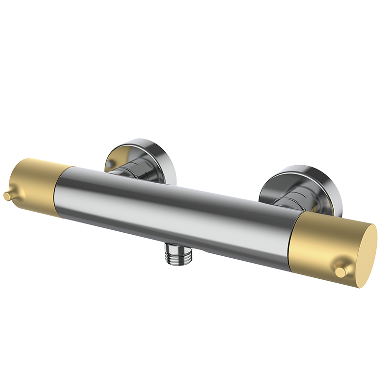 47310407 PREMIUM Хром Мужской душ термостатический Хромированное Золото GRB MIXERS 