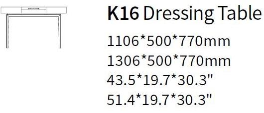 HC28 Cosmo Туалетный столик из дерева Teatro K16 - Вид №2