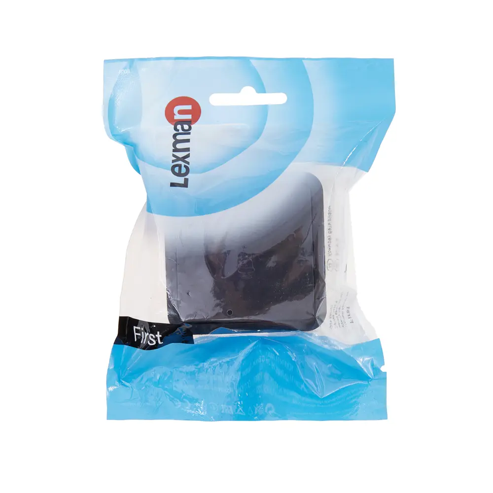 LEXMAN First — проводная кнопка дверного звонка в черном бархате 88780873 STLM-1116177 - Вид №4