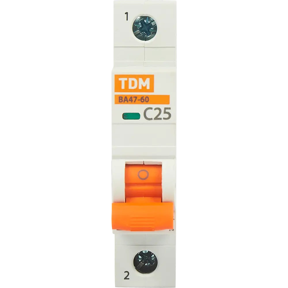 Автоматический выключатель TDM Electric ВА47-60 1P C25 А 6 кА SQ0223-0079 STLM-2082897 - Вид №1