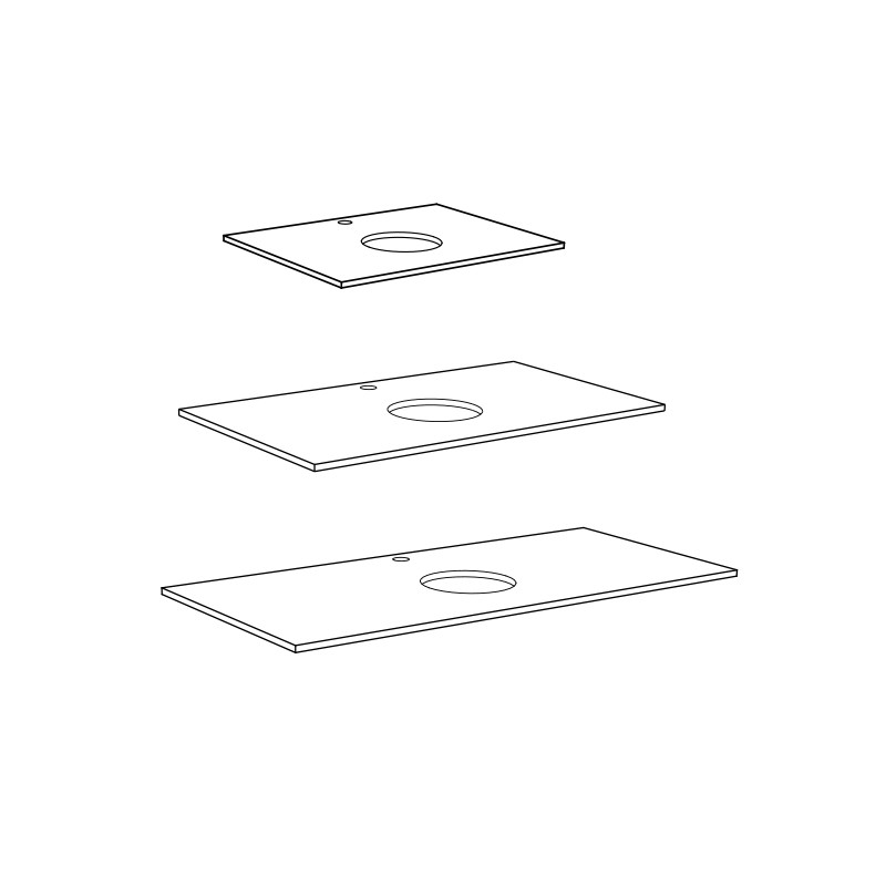 20071270 Рабочая Стойка 610X462X12 Серый Матовый Силикон Westerbergs  - Вид №3