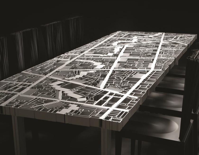 edra Стол со столешницей из экструдированного алюминиевого профиля  Bgh020-bgh010  - Вид №1