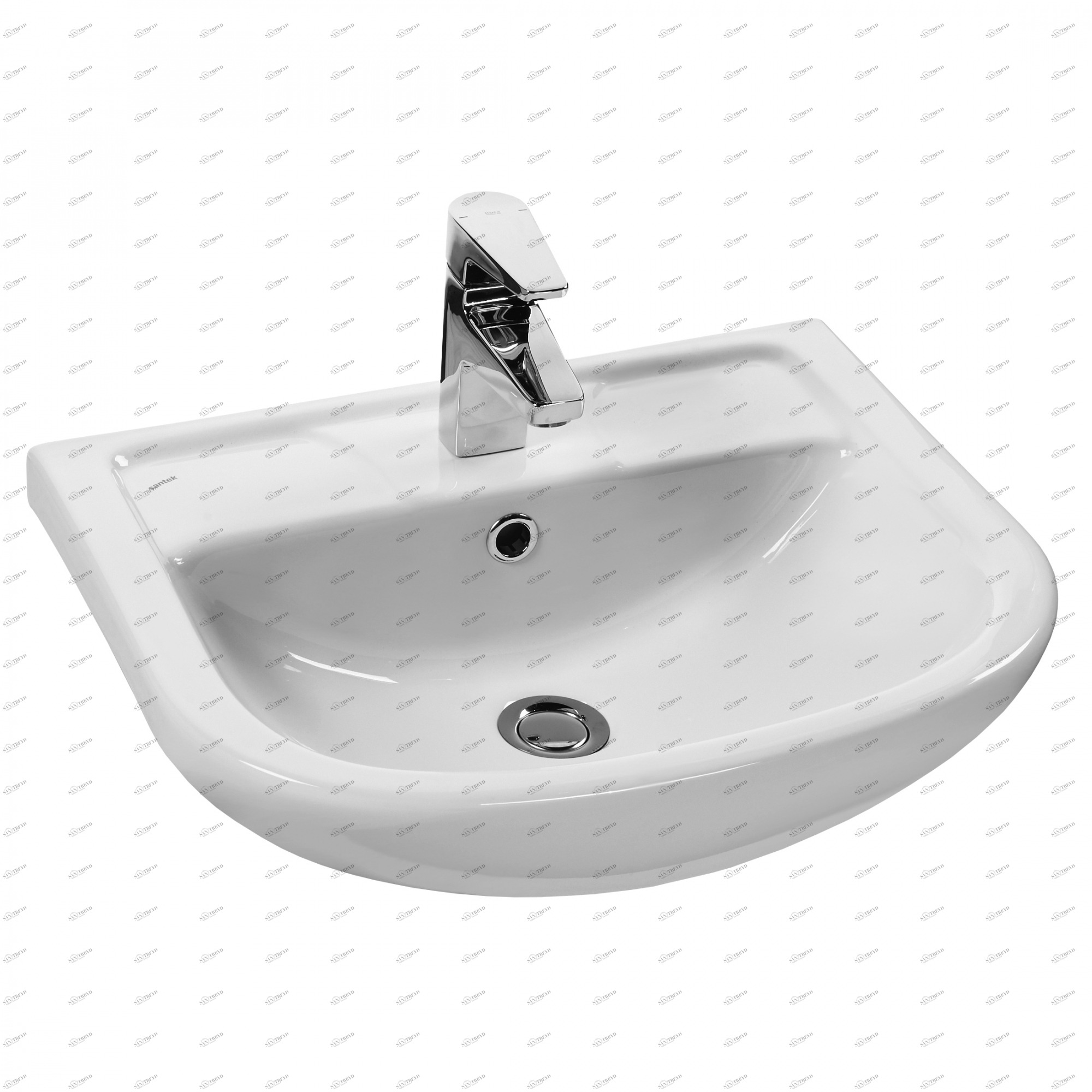 Подвесная раковина настенная прямоугольная SANTEK VIGO белая sun-id-664482