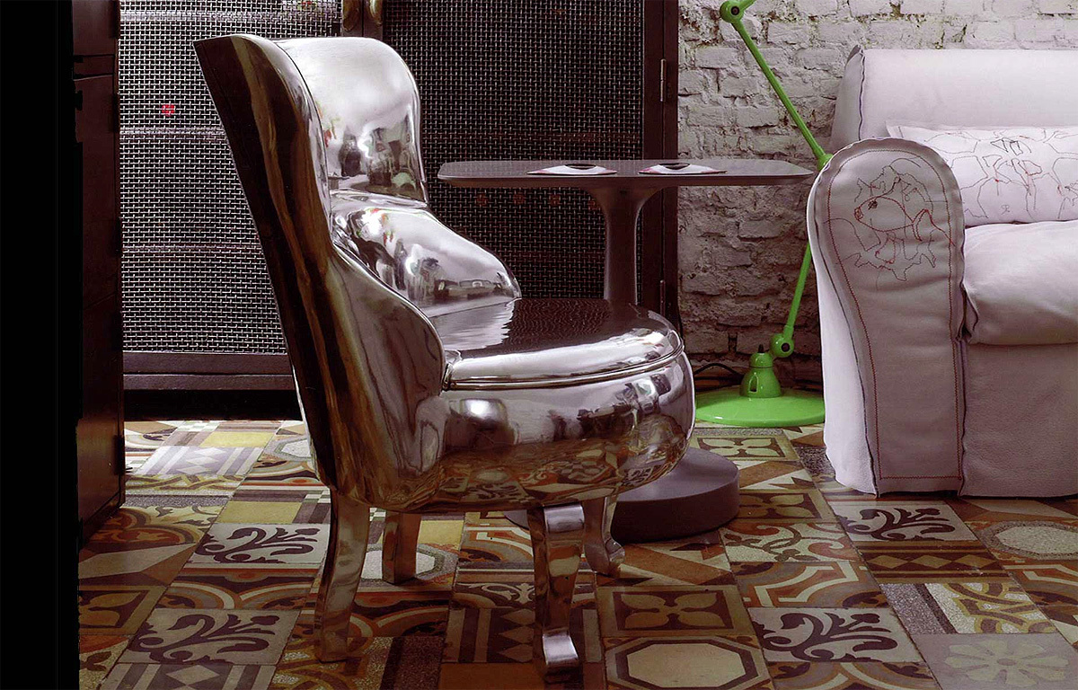 Кресло  BAXTER SELLERINA ALUMINIUM 