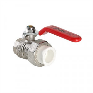 VTp.742.0.04007 Кран шаровой латунный с переходом на полипропиленовую трубу Valtec 40 х 1 1/4"