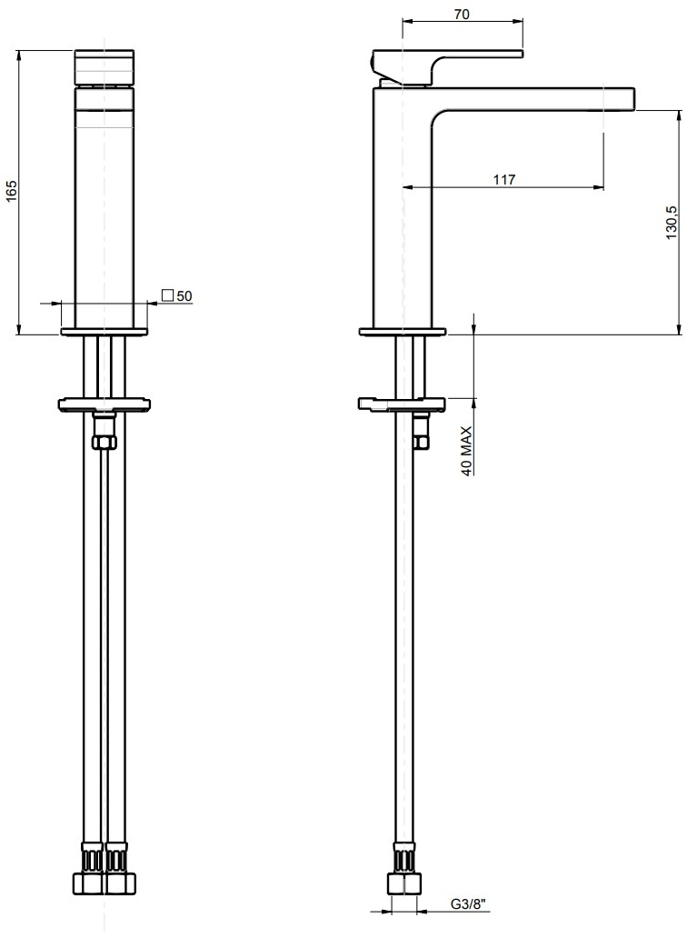 Rubinetterie Frattini Смеситель для раковины, однорычажный, сливной Vita sun-id-1511427 - Вид №5