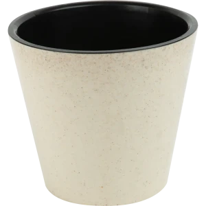 Кашпо Homver London ø20 h18.3 см v4 л пластик светло-бежевый