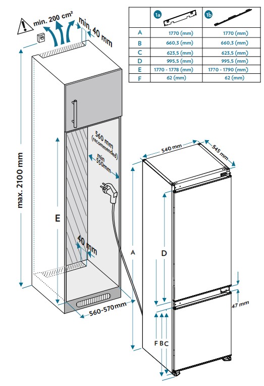 9231633 Встраиваемый холодильник Schaub Lorenz SLUE235B4 STDN-0022401 - Вид №12