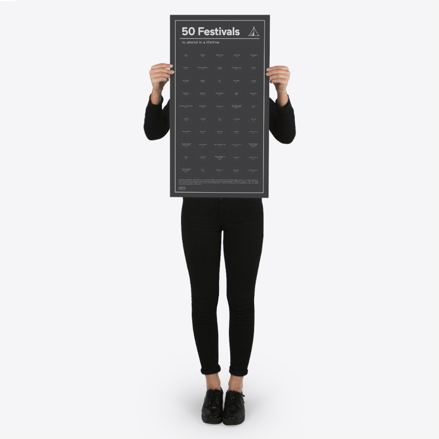 DYPOSTFEE Постер «50 фестивалей, которые нужно посетить в жизни» Doiy 