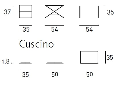 Кожаный низкий стул Living Divani ANIN ARCH-00139351 - Вид №4