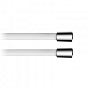 00050041 PREMIUM Гладкий шланг для душа 90 Белый-Хром GRB MIXERS