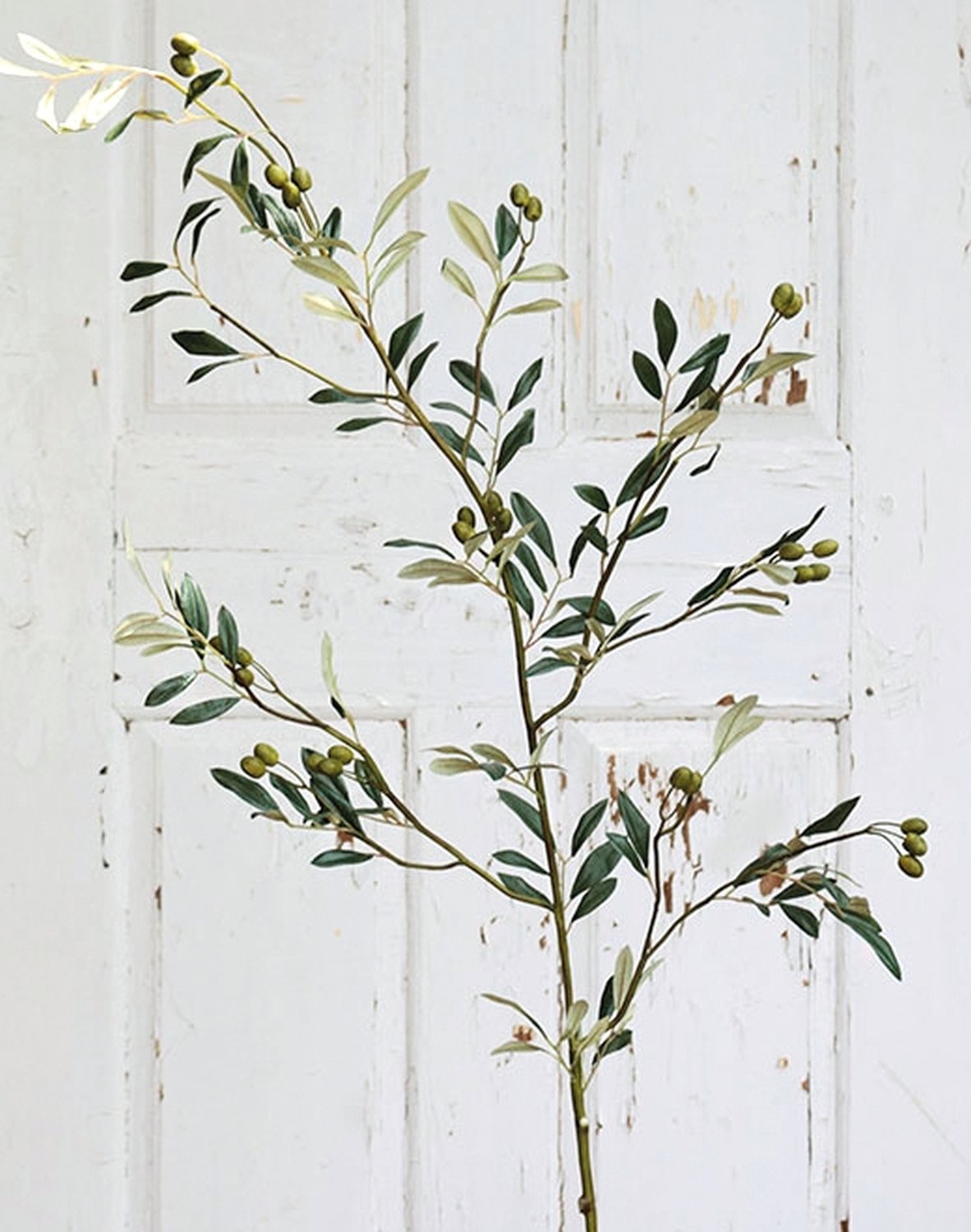 4502 883 a3 Искусственная оливковая ветвь, 140 см, зеленая H-andreas  - Вид №3
