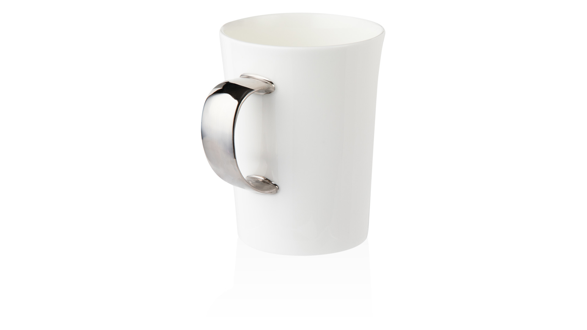 10658020 Mix&Match Кружка Mix&Match Синергия 450мл, фарфор (платиновая ручка) Фарфор костяной  - Вид №1