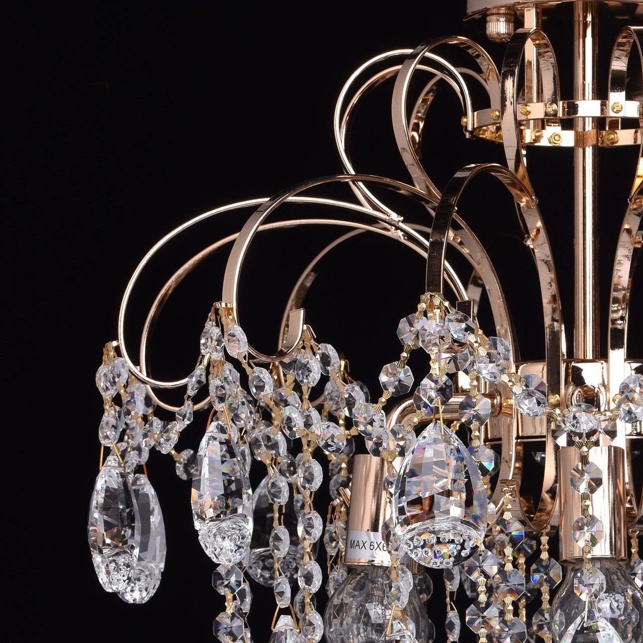 Потолочная люстра De Markt City Бриз 464017006 DE MARKT ДИЗАЙНЕРСКИЕ, БРИЗ 181501 Золотой  - Вид №2