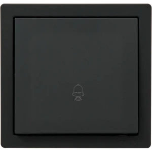 Lezard: проводная кнопка дверного звонка в бархатно-черном исполнении 89373137