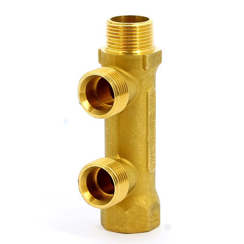 Коллектор НВ 3/4" TIEMME 2 выхода 3/4"ЕК 50мм 1910024