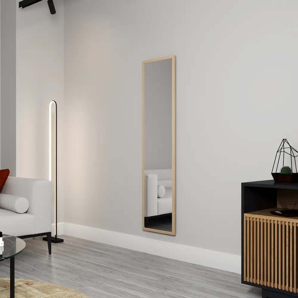 Декоративное зеркало Continent Альпы прямоугольное 41x161 см МДФ дуб STLM-2062043 - Вид №3